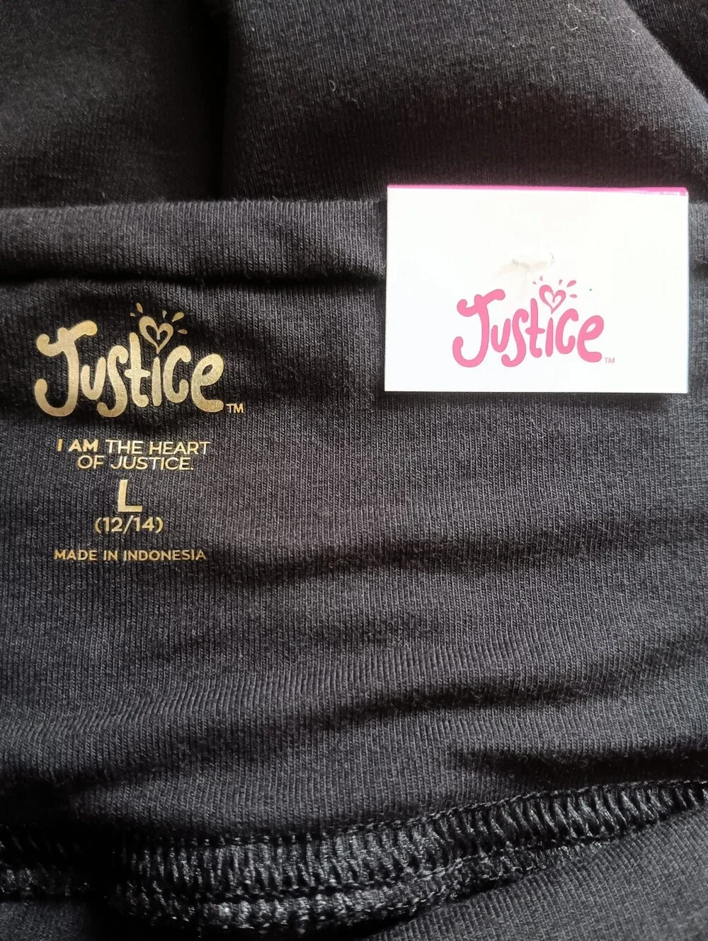 Justice girls black